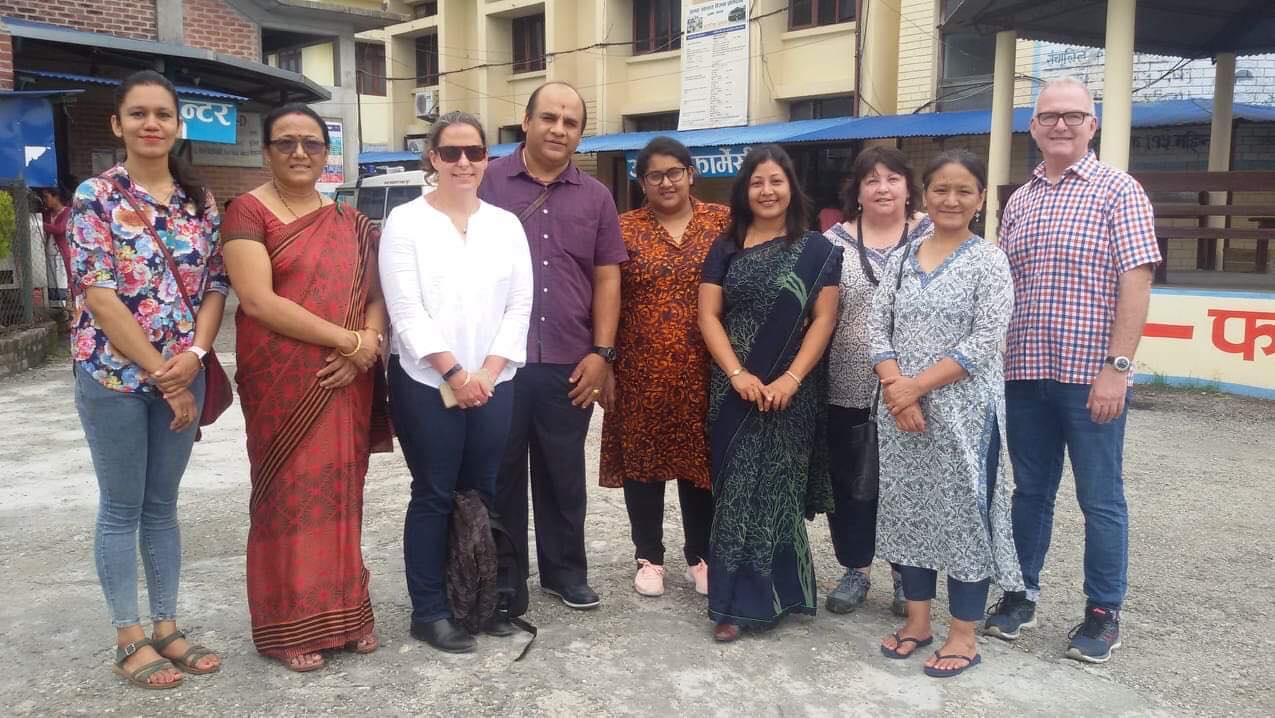 Visit of DFID and NHSSP members in AMDA Hospital