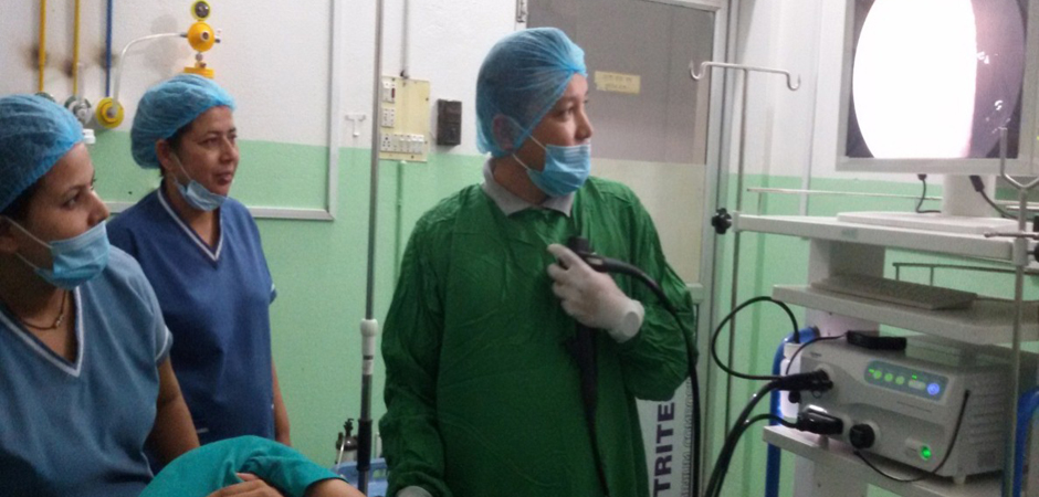 Endoscopic service in AMDA Hospital, Damak